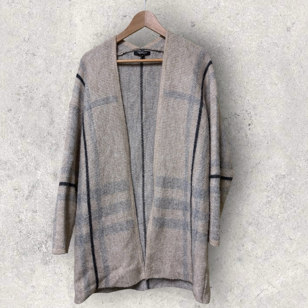 GEMELLI Made in Italy Mohair Blend Chunky Oversized Cardigan